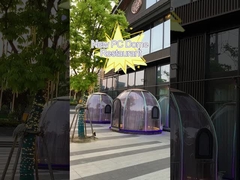 Tenda Gelembung Transparan Berdiri Bebas 10x10 Tenda Kubah Polikarbonat Tahan Panas