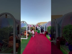 Perlindungan UV Tenda Gelembung Terlihat Portabel Dengan Sistem Pencahayaan