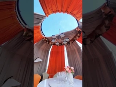 360 Degree Events Hotel Waterproof UV Resistance Bintang PC Glamping Igloo Geodesic Domes Rumah