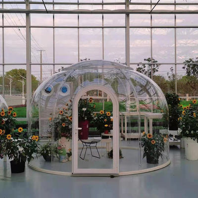 Kualitas  PC Polycarbonate Garden Bubble Tent Diameter 3.5m Large Dome Tent pabrik