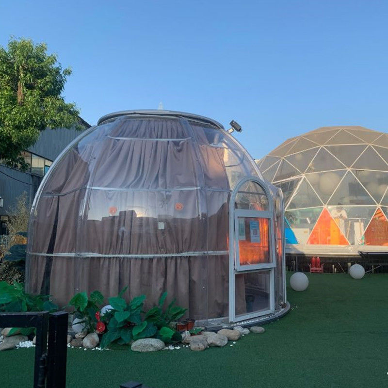 Tenda Berkemah Kubah Transparan Luar Ruangan Pantai Ruang Matahari Taman Langsung dari Pabrik Rumah Kecil