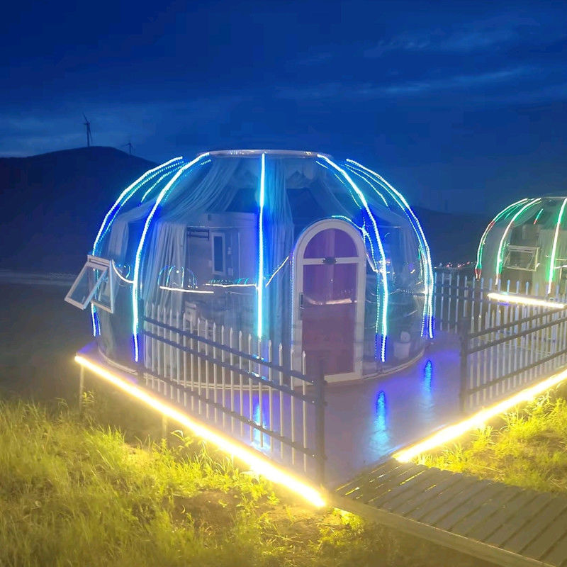 3m X 2.3m Igloo Bubble Tent Polycarbonate Dome House Dengan Paket Karton Kayu