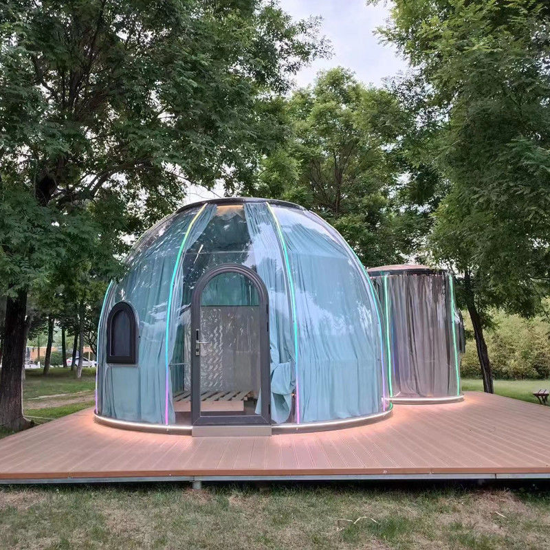 3m X 2.3m Igloo Bubble Tent Polycarbonate Dome House Dengan Paket Karton Kayu