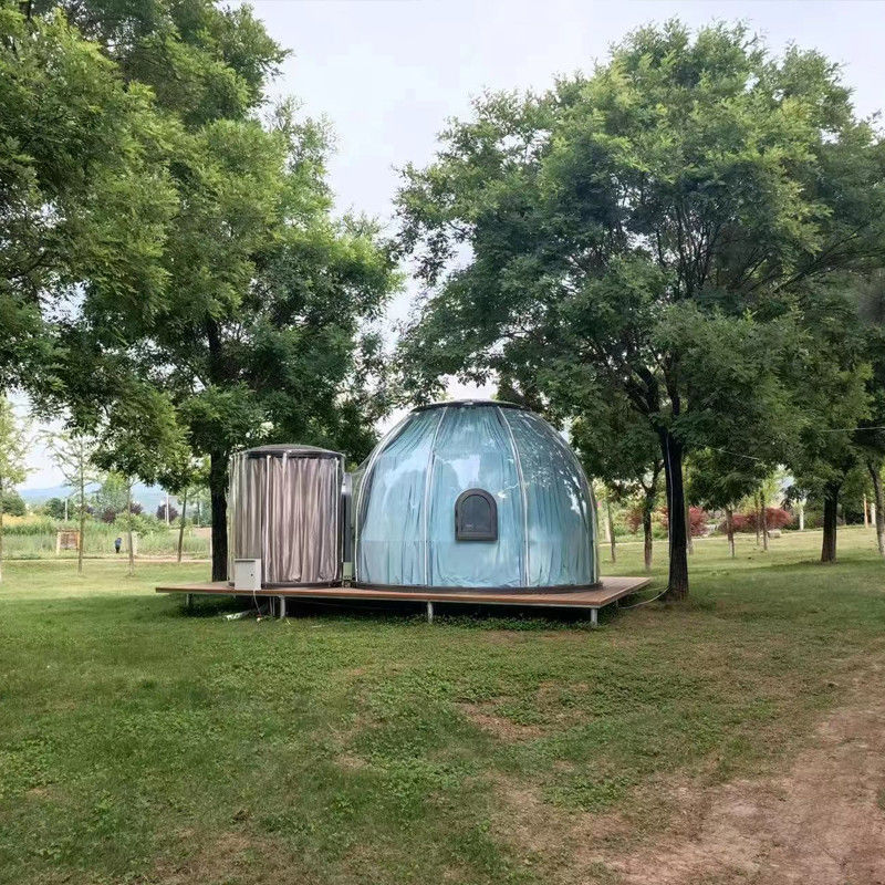 3m X 2.3m Igloo Bubble Tent Polycarbonate Dome House Dengan Paket Karton Kayu