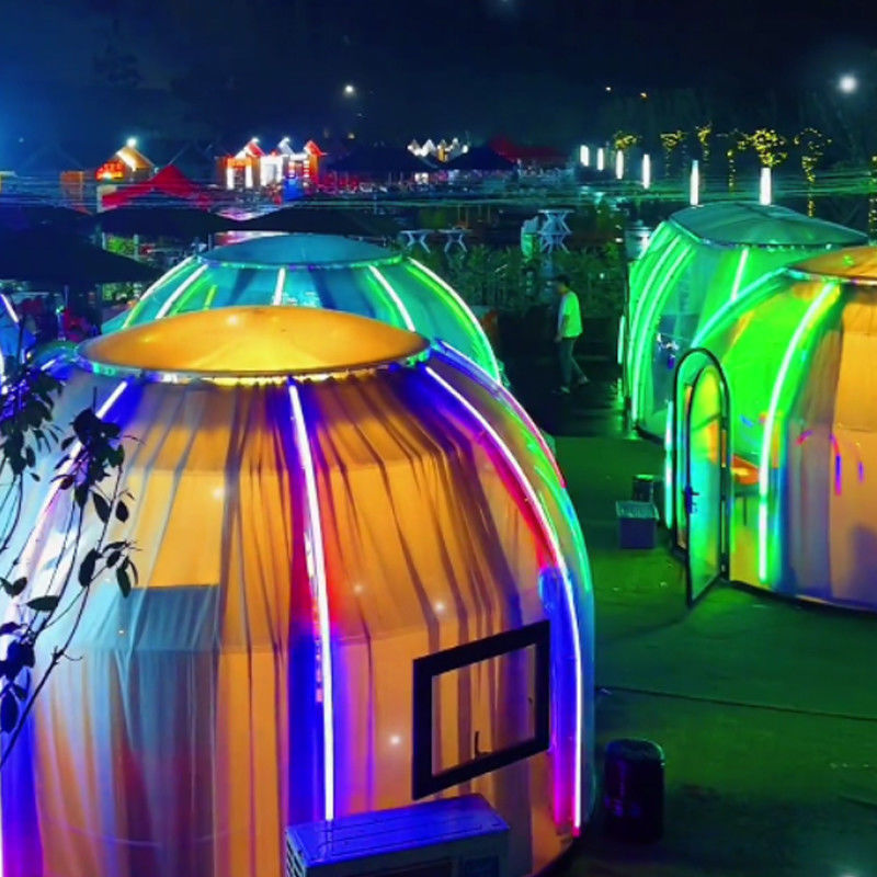 Transparent Clear PC Round Igloo Bubble Tent Untuk Camping Dan Acara Luar Ruangan