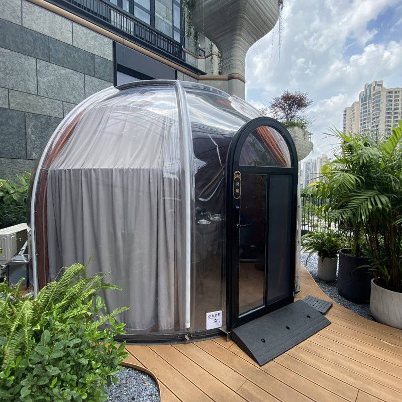 Transparent Clear PC Round Igloo Bubble Tent Untuk Camping Dan Acara Luar Ruangan