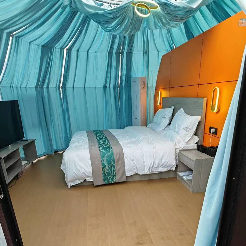 99.9% Resistensi UV Jelas PC Dome House Igloo Bubble Tent Untuk Camping Luar Ruang