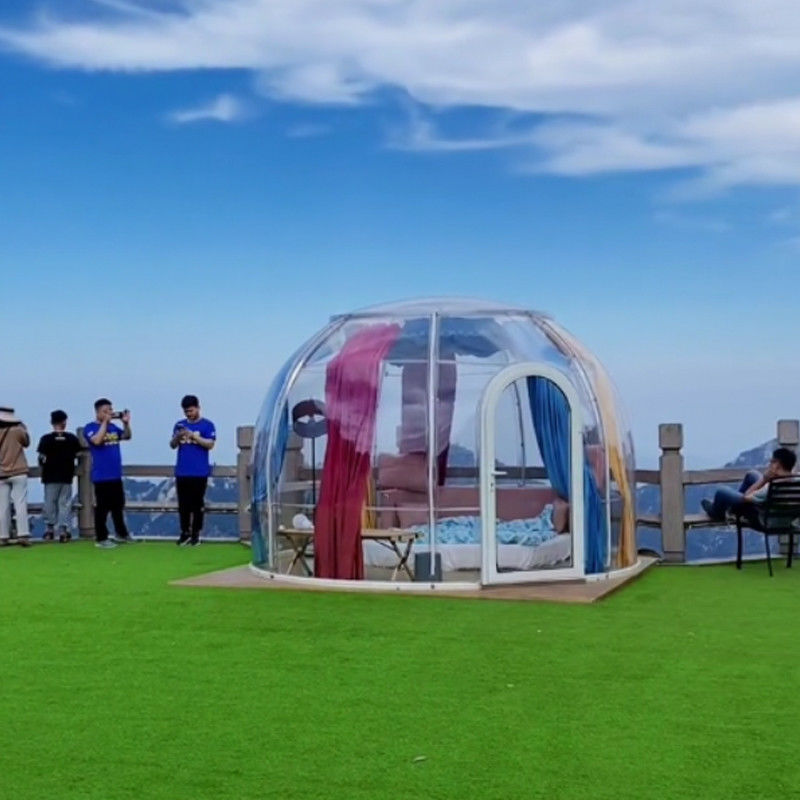 3m x 2.3m Igloo Bubble Tent Waterproof PC Clear Dome Tent untuk pesta dan acara