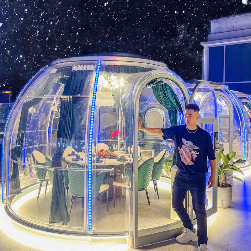 3m x 2.3m Clear Dome House Igloo Bubble Tent dengan pesta dan acara