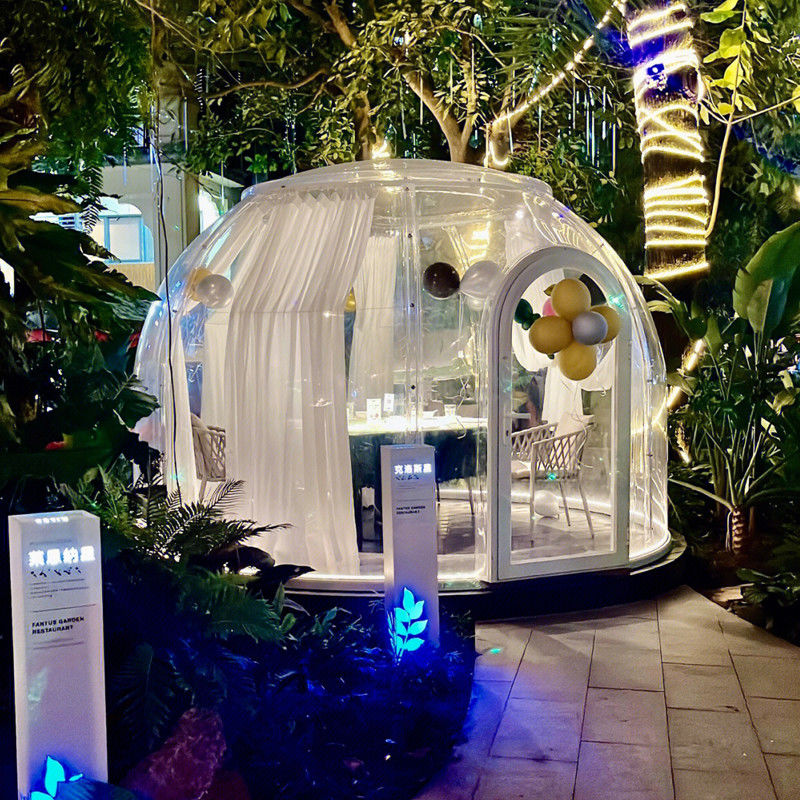 PC Dome House Glamping Bubble Tent Untuk Camping Luar Ruang Dan Pesta Backyard