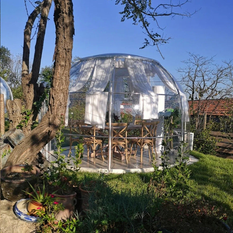 6m Geodetik PC Dome House Dengan Tinggi 3,3m PC Aluminium Resistensi UV ≥99,9%